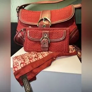 old coach one shoulder bag red soho y2k Coach | Bags | Sold Coach